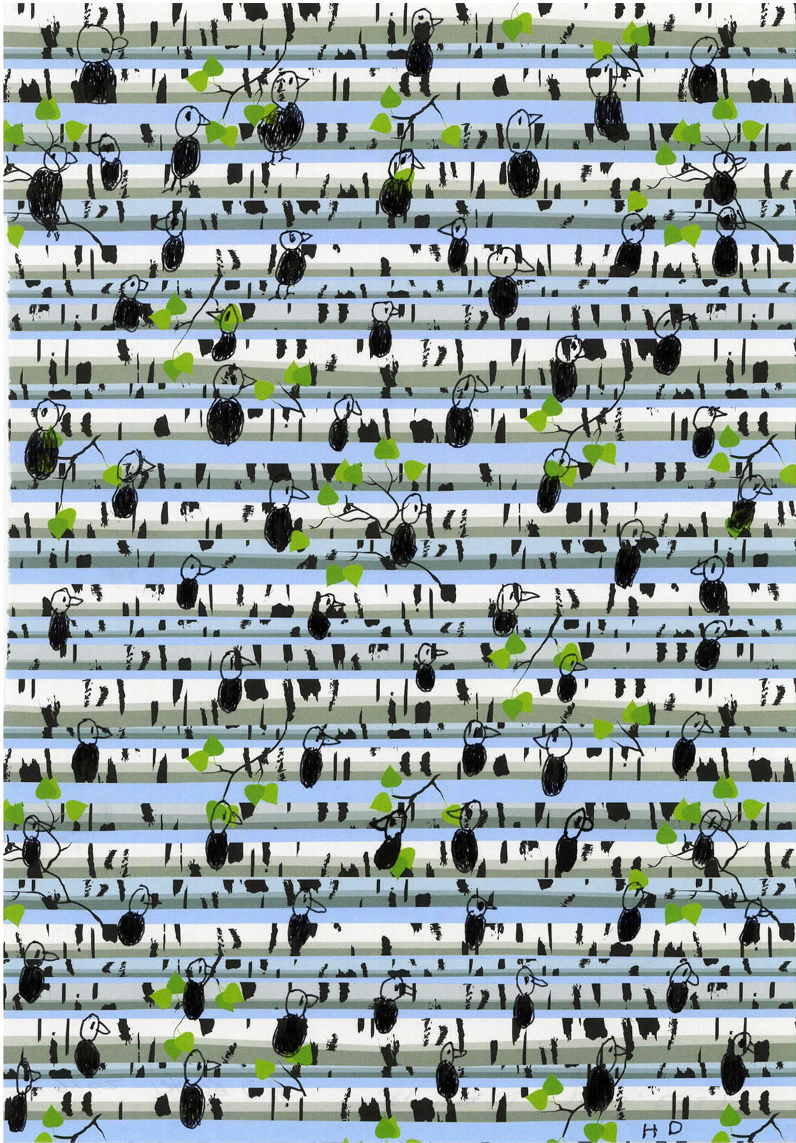 Der Spatz im Birkenwald