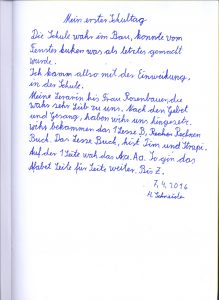 Mein erster Schultag